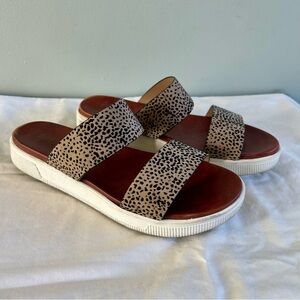 Leopard Print Women's Slide Sandals